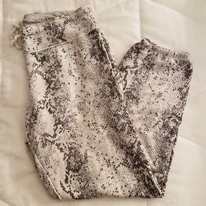 Calvin Klein snakeskin joggers
